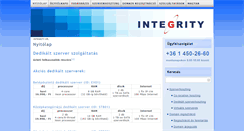 Desktop Screenshot of integrity.hu