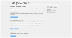 Desktop Screenshot of help.integrity.com